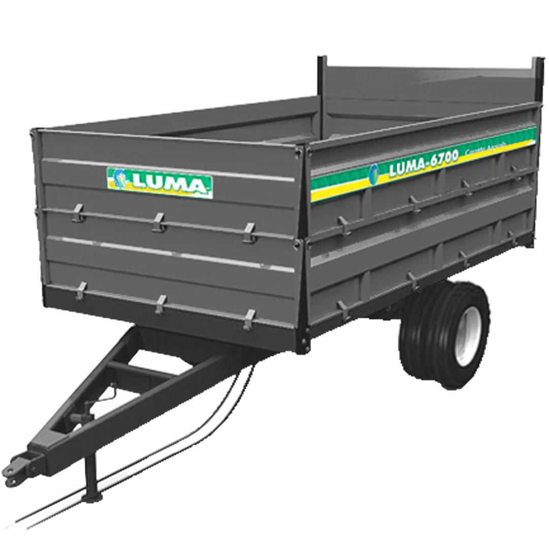 Carreta Basculante Hidráulica 5 toneladas Rodagem Dupla Luma Implementos