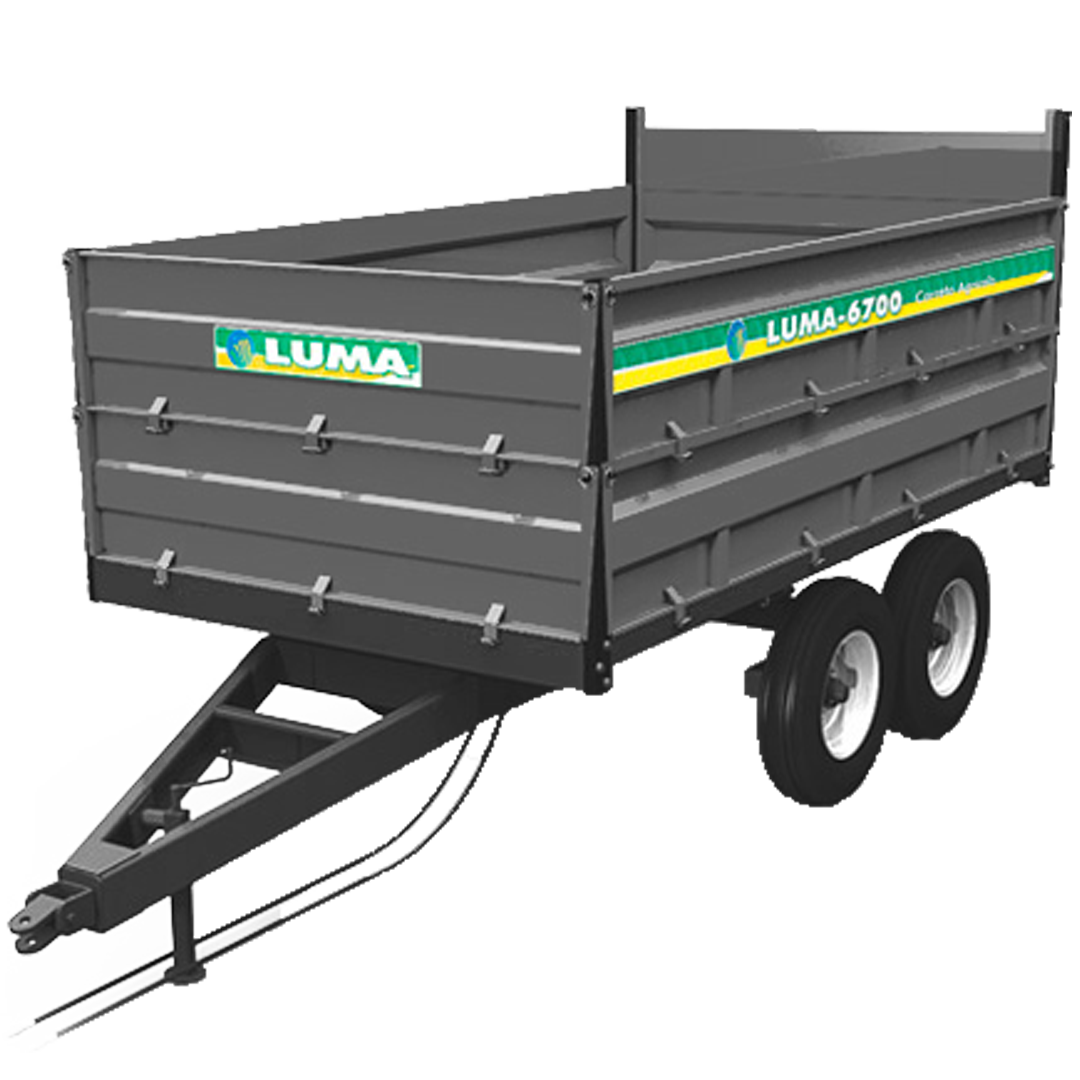 Carreta Basculante Hidráulica 5 toneladas Rodagem Dupla Luma Implementos